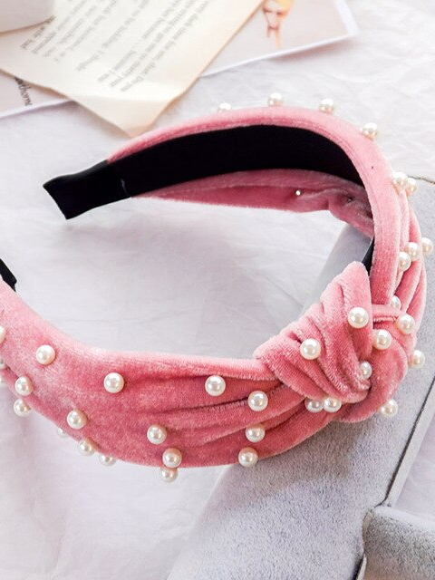 Headbands for Women, Knot, Pearl & Velvet